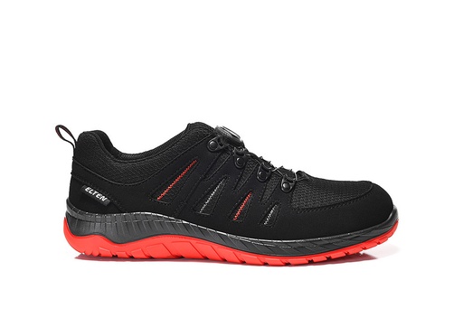 Elten Maddox Boa® Black-Red Low Esd S3S Werkschoenen
