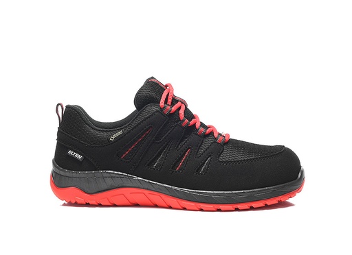 Elten Maddox Gtx W Black-Red Low Esd S3 Ci Werkschoenen