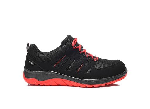 Elten Maddox W Black-Red Low Esd S3S Werkschoenen