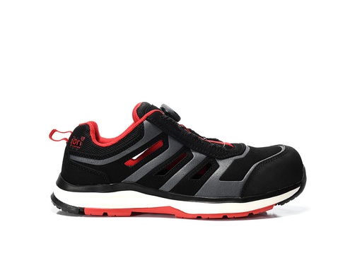 Jori Rapid Boa® Black-Red Easy Esd S1P Werkschoenen