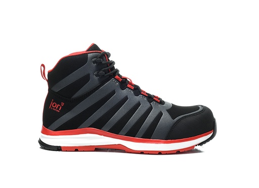 Jori Rapid Black-Red Mid Esd S3 Werkschoenen